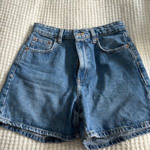 Zara High Wasted Jean Shorts